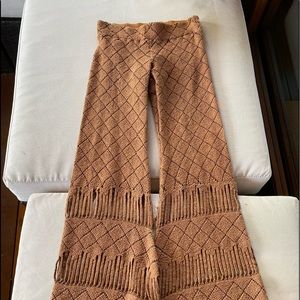 Nightcap 1 XS Small brown boho knit pants